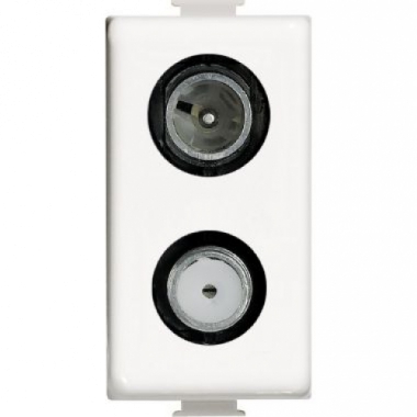 Matix - Presa TV-SAT diretta demix 1 modulo bian - BTICINO AM5214D product photo Photo 01 3XL