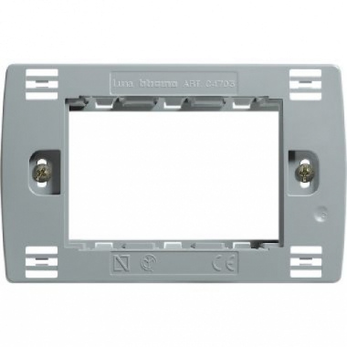 SUPPORTO 3P PER SCATOLA RETTANGOLARE LUNA - BTICINO C4703 product photo Photo 01 3XL