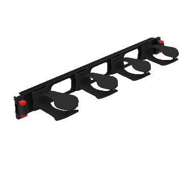 PANNELLO PASSACAVI 1 UNITA' RACK QUICK FIX BTNET - BTICINO C9101U1Q product photo Photo 02 3XL