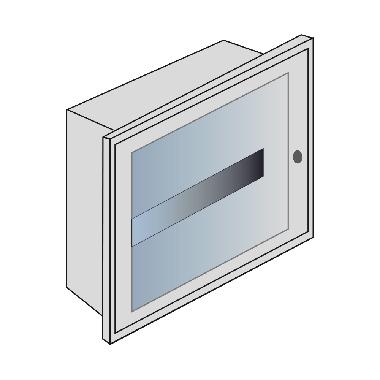BTDIN QUADRO INCASSO LAMIERA 12DIN C/PORT.TRASP - BTICINO E209C/12D - BTICINO E209C/12D - BTICINO E209C/12D product photo Photo 02 3XL