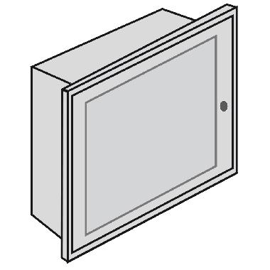 BTDIN - QUADRO DA INCASSO LAMIERA 12 DIN - BTICINO E209P/12D - BTICINO E209P/12D product photo Photo 01 3XL