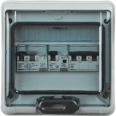 CENTRALINO PARETE 8 MODULI IP65 IDROBOARD - BTICINO F107N8D product photo Photo 02 3XL