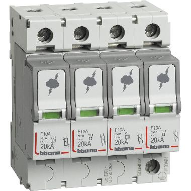 BTDIN - SPD T2 20KA 4P - BTICINO F10AB4 - BTICINO F10AB4 - BTICINO F10AB4 product photo Photo 02 3XL