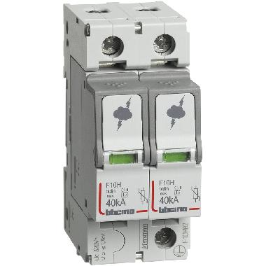 BTDIN - SPD T2 40KA 2P - BTICINO F10HB2 - BTICINO F10HB2 - BTICINO F10HB2 product photo Photo 02 3XL