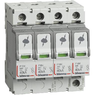 BTDIN - SPD T2 40KA 4P - BTICINO F10HB4 product photo Photo 02 3XL