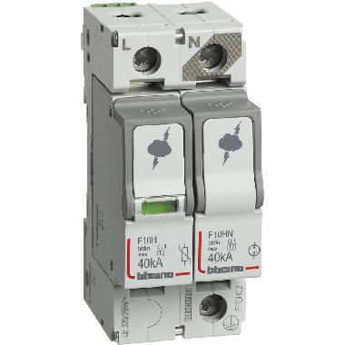 BTDIN - SPD T2 40KA 1P+N NR+SD - BTICINO F10HC2 - BTICINO F10HC2 product photo Photo 01 3XL