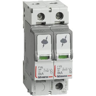 BTDIN - SPD T2 60KA 2P - BTICINO F10LB2 - BTICINO F10LB2 - BTICINO F10LB2 product photo Photo 02 3XL