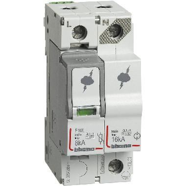 BTDIN - SPD T1+T2 8KA 1P+N NR+SD - BTICINO F10LC2 - BTICINO F10LC2 product photo Photo 01 3XL