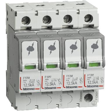 BTDIN - SPD T1+T2 12,5KA 4P - BTICINO F10MB4 - BTICINO F10MB4 - BTICINO F10MB4 product photo Photo 01 3XL