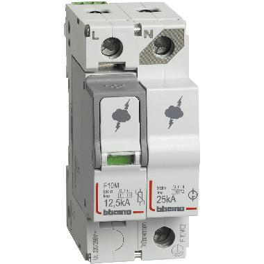 BTDIN - SPD T1+T2 12,5KA 1P+N NR+ SD - BTICINO F10MC2 - BTICINO F10MC2 product photo Photo 02 3XL