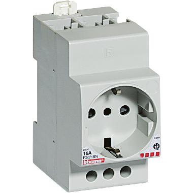 PRESA STANDARD TEDESCO MODULARE IN= 10/16A - VN=230V - 2P+T BTDIN - BTICINO F30/16N product photo Photo 02 3XL