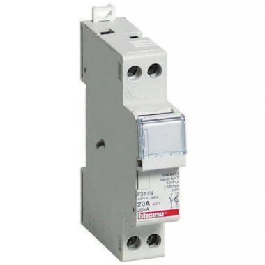 PORTAFUSIBILE SEZIONABILE 1P+N 20A 400V BTDIN - BTICINO F311N product photo Photo 01 3XL