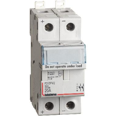 BTDIN PORTAFUSIBILE 2P 1000VDC - BTICINO F312FV2 - BTICINO F312FV2 - BTICINO F312FV2 product photo Photo 01 3XL