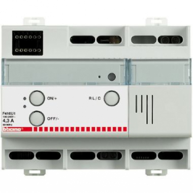 DIMMER MULTICARICO 1 USCITA IP20 1X4,3A 6 MODULI DIN 230 VCA - BTICINO F416U1 product photo Photo 01 3XL