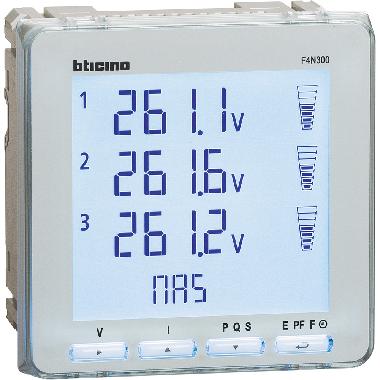 BTDIN - CENTRALE MISURA 96X96 STANDARD - BTICINO F4N300 product photo Photo 02 3XL