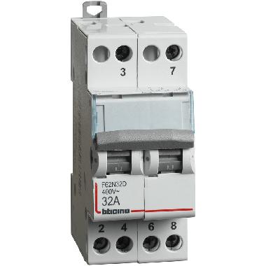 DEVIATORE DOPPIO 1NA-1NC 32A - BTICINO F62N32D product photo Photo 02 3XL