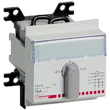 BTDIN - COMMUTATORE VOLTMETRICO 4 POSIZIONI - BTICINO F6V/4 product photo Photo 02 3XL