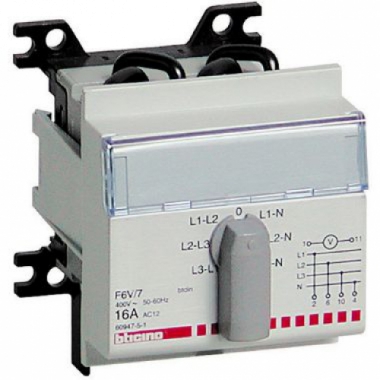 COMMUTATORE VOLTMETRICO 7 POSIZIONI BTDIN - BTICINO F6V/7 product photo Photo 01 3XL