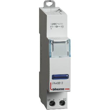 BTDIN - SINGOLA LED BLU 12/48V AC/DC - BTICINO FN40B12 product photo Photo 01 3XL