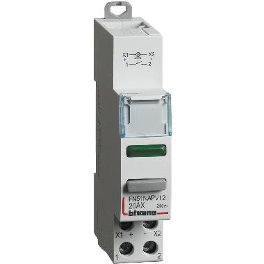 BTDIN - PULSANTE 1NA+LED VERDE 12/48V - BTICINO FN51NAPV12 product photo Photo 01 3XL