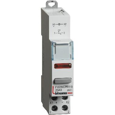 BTDIN - PULSANTE 1NC+LED ROSSO 110/400V - BTICINO FN51NCPR110 product photo Photo 01 3XL