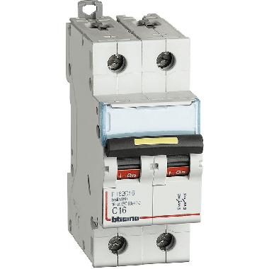INTERRUTTORE MAGNETOTERMICO 2P CURVA C 16A 16KA BTDIN - BTICINO FT82C16 product photo Photo 02 3XL