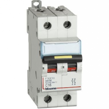 INTERRUTTORE MAGNETOTERMICO 2P CURVA C 16A 16KA BTDIN - BTICINO FT82C16 product photo Photo 01 3XL