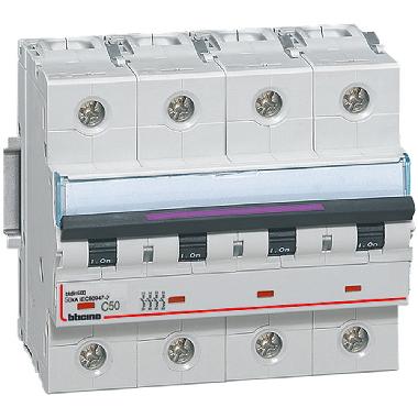 BTDIN500 - INT.MAGNETOT 4P C 50A 50KA 6M - BTICINO FX84C50 - BTICINO FX84C50 - BTICINO FX84C50 product photo Photo 02 3XL