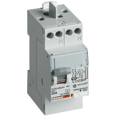 INTERRUTTORE DIFFERENZIALE PURO AC 2P 25A 30MA BTDIN - BTICINO G723AC25 product photo Photo 02 3XL