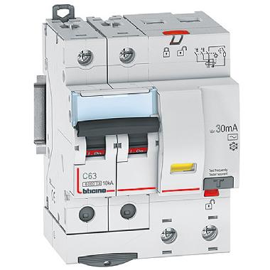 BTDIN60 - MT DIFF 2P 63A 6KA 30MA - BTICINO GN823AC63 - BTICINO GN823AC63 - BTICINO GN823AC63 product photo Photo 01 3XL