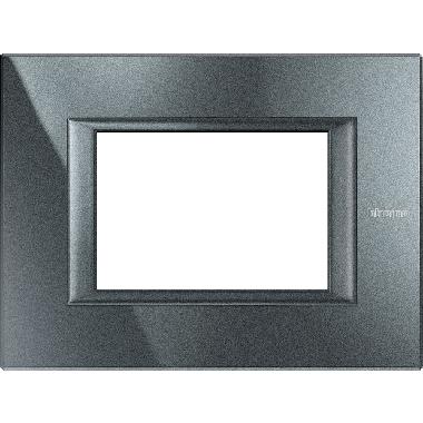 PLACCA 3P ANTRACITE AXOLUTE - BTICINO HA4803HS product photo Photo 02 3XL