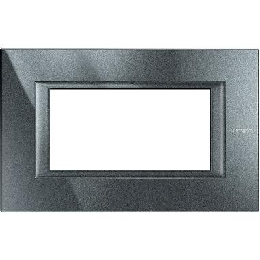 PLACCA 4P ANTRACITE AXOLUTE - BTICINO HA4804HS product photo Photo 02 3XL