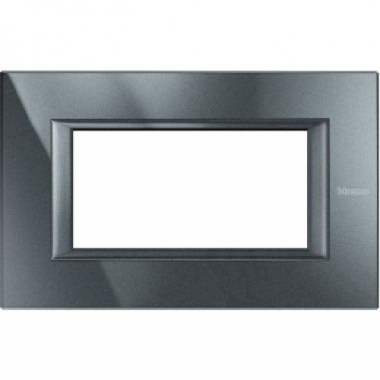 PLACCA 4P ANTRACITE AXOLUTE - BTICINO HA4804HS product photo Photo 01 3XL
