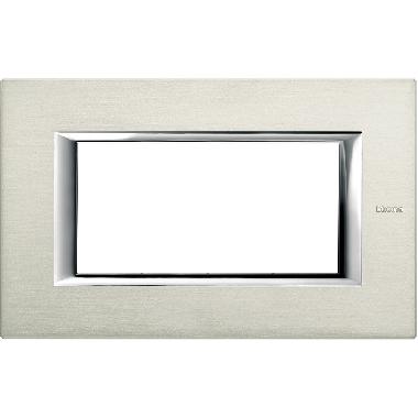 AXOLUTE PLACCA 4P ALLUMINIO HA4804XC - BTICINO HA4804XC product photo Photo 01 3XL