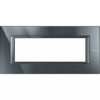 PLACCA 6P ANTRACITE METALLO AXOLUTE - BTICINO HA4806HS product photo Photo 01 3XL