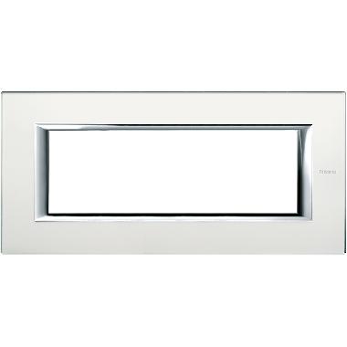 PLACCA RETTANGOLARE 6P SPECCHIO ACIDATO VETRO AXOLUTE - BTICINO HA4806VSA product photo Photo 02 3XL
