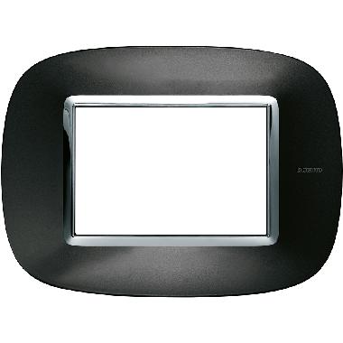 PLACCA 3P ANTRACITE AXOLUTE - BTICINO HB4803XS product photo Photo 02 3XL