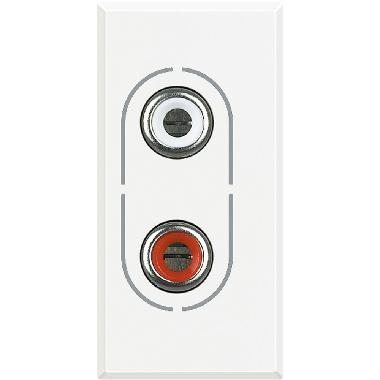 AXOLUTE - PRESA AUDIO RCAX2 - BTICINO HD4281 - BTICINO HD4281 - BTICINO HD4281 product photo Photo 02 3XL