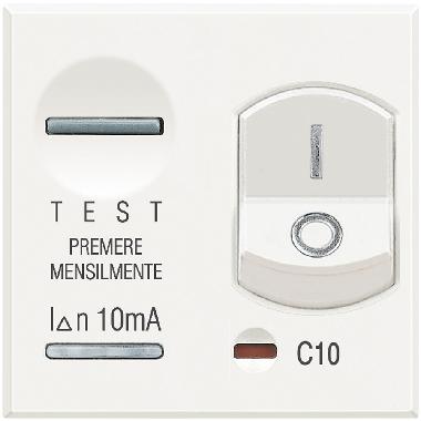 HD4305A10 - AXOLUTE – INTERRUTTORE MAGNETOTERMICO DIFFERENZIALE 1P+N 10A 10MA - BTICINO HD4305A10 - BTICINO HD4305A10 product photo Photo 02 3XL