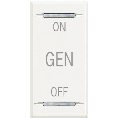 AXOLUTE - COPRITASTO ON OFF GEN BIANCO - BTICINO HD4911AF product photo Photo 02 3XL