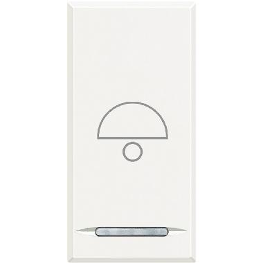 AXOLUTE - COPRITASTO SIMBOLO CAMPANA BIANCO - BTICINO HD4915BB product photo Photo 01 3XL