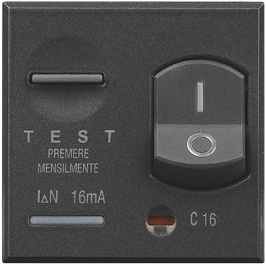 HS4305/16 - AXOLUTE – INTERRUTTORE MAGNETOTERMICO DIFFERENZIALE 1P+N 16A 10MA - BTICINO HS4305/16 - BTICINO HS4305/16 product photo Photo 01 3XL