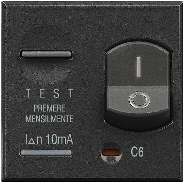 HS4305/6 - AXOLUTE – INTERRUTTORE MAGNETOTERMICO DIFFERENZIALE 1P+N 6A 10MA - BTICINO HS4305/6 - BTICINO HS4305/6 - BTICINO HS4305/6 product photo Photo 02 3XL