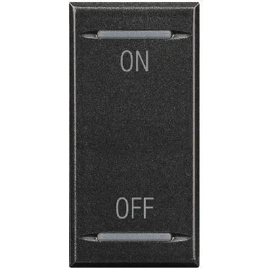 AXOLUTE - COPRITASTO ON OFF SCURO - BTICINO HS4911AG product photo Photo 01 3XL