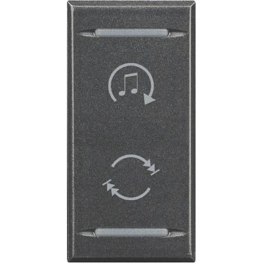 AXOLUTE - COPRITASTO DIFFUSIONE SONORA SCURO - BTICINO HS4911BF product photo Photo 01 3XL