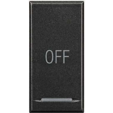 AXOLUTE - COPRITASTO OFF SCURO - BTICINO HS4915AA product photo Photo 02 3XL