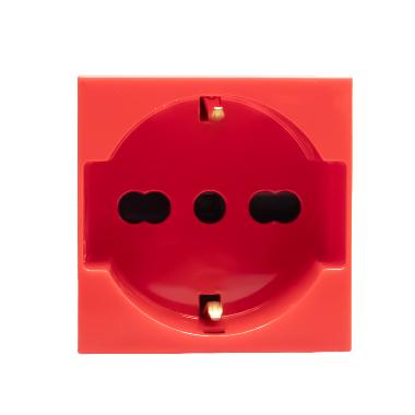 MATIXGO - PRESA ITA P40 ROSSO ANTI B - BTICINO J4140A16RAB - BTICINO J4140A16RAB product photo Photo 03 3XL