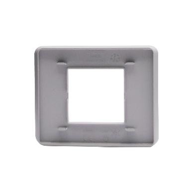 MatixGO - placca 2P aluminum - BTICINO JA4802EA product photo Photo 02 3XL