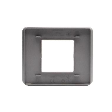 MatixGO - placca 2P steel - BTICINO JA4802ES product photo Photo 02 3XL