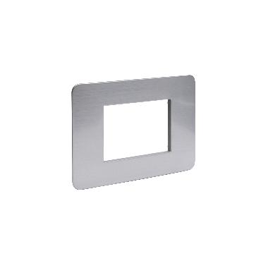 MatixGO - placca 3P aluminum - BTICINO JA4803EA product photo Photo 01 3XL